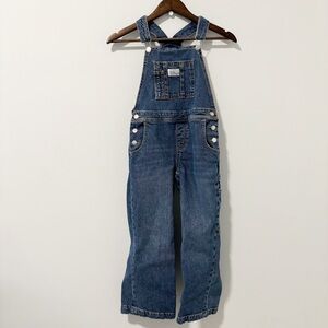 Levi's Denim Baggy Overalls Girls Size 8 Blue Kidcore Creative Artsy Western
